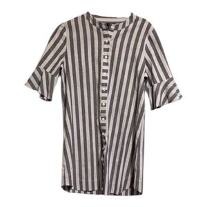 Striped Gray Mini Dress